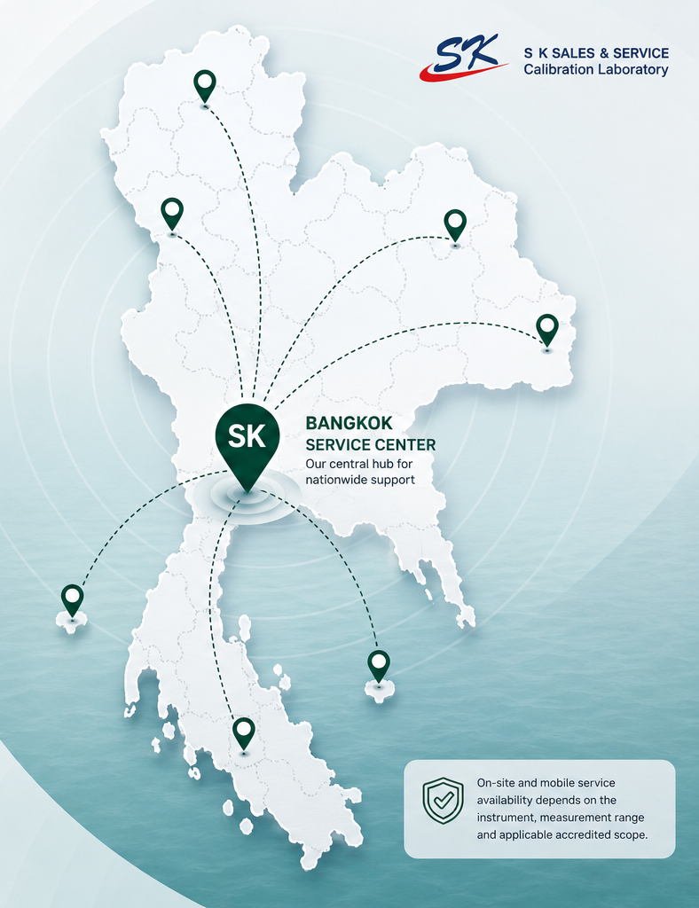 Nationwide service coverage map illustration